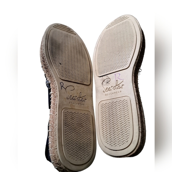 Sea Star Navy Blue Beachwear Beachcomber Espadrille NEOPRENE Water Shoes 10 - Picture 8 of 11